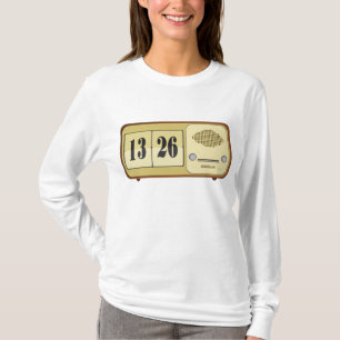 Vintage Retro Flip Clock Radio T-Shirt