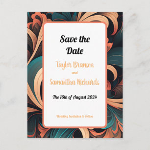 Vintage Retro Floral  Postcard