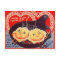 Vintage Retro Fried Eggs Valentine