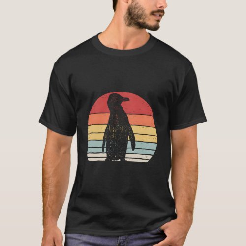 Vintage Retro Galapagos Penguin T_Shirt