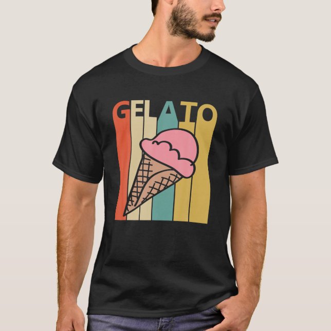 Vintage Retro Gelato T shirt (Front)