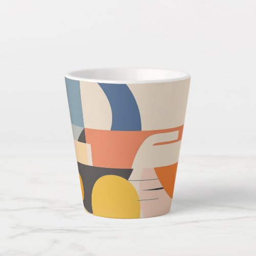 Vintage Retro Geometric Pastel Mugs