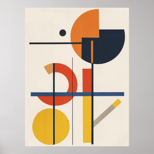 Vintage Retro Geometric Pastel Posters