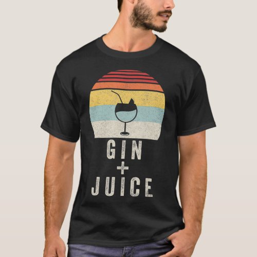 Vintage Retro Gin  Juice  T_Shirt