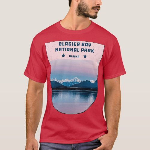 Vintage Retro Glacier Bay National Park Alaska wil T_Shirt