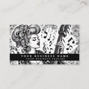 Vintage Retro Glam Girl Business Cards