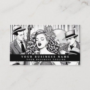 Vintage Retro Glam Girl Business Cards