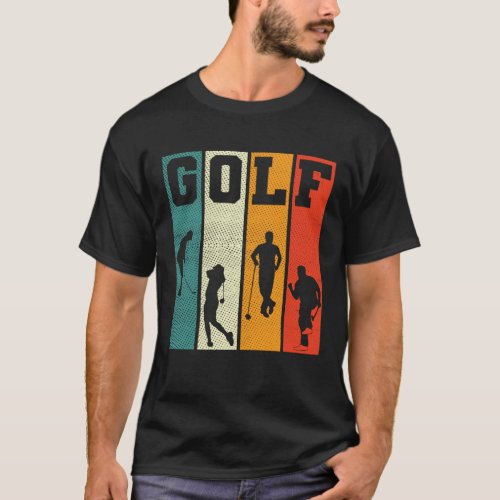 Vintage Retro Golf Lover Golfer Golfing T_Shirt