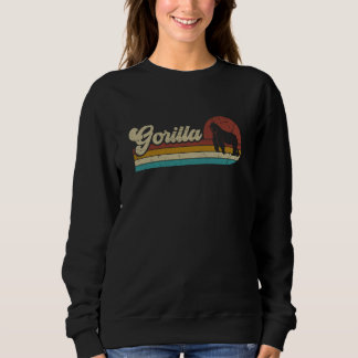 Vintage Retro Gorilla For Men Women Kids Gorillas Sweatshirt