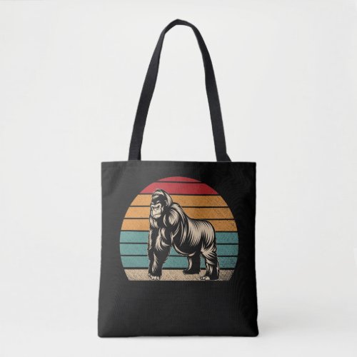 Vintage Retro Gorilla Tote Bag