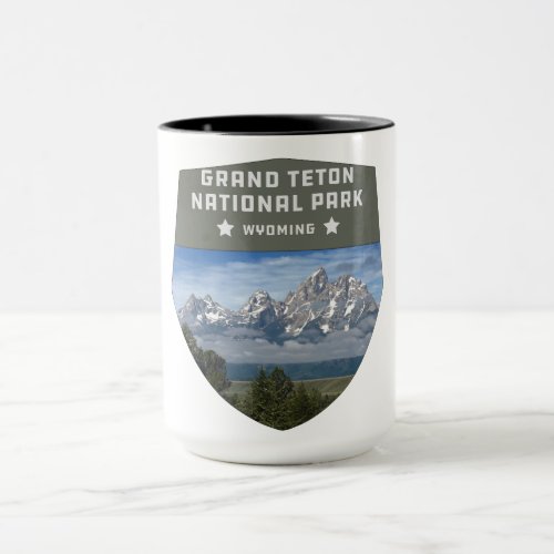 vintage retro Grand Teton National Park Mug