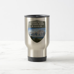 vintage retro Grand Teton National Park Travel Mug