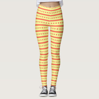 VINTAGE RETRO GROOVY YELLOW LEGGINGS