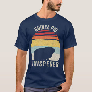 Vintage Retro Guinea Pig Whisperer T-Shirt
