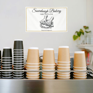 Vintage retro handmade Sourdough bakery for baker Banner