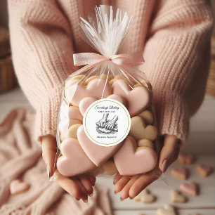 Vintage retro handmade Sourdough bakery for baker Classic Round Sticker