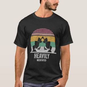 Vintage Retro Heavily Meditated Funny Meditation A T-Shirt