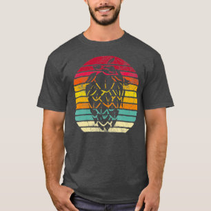 Vintage Retro Hops Leaf Beer Brewing IPA Fathers T-Shirt