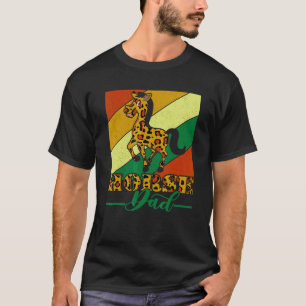 Vintage Retro Horse Dad Leopard Horse  Father's Da T-Shirt