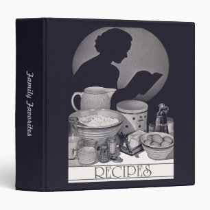 Vintage Retro Housewife Recipe Custom Cook Binder