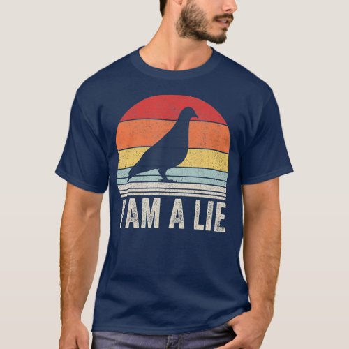 Vintage Retro I Am A Lie  Bird Arent Real T_Shirt