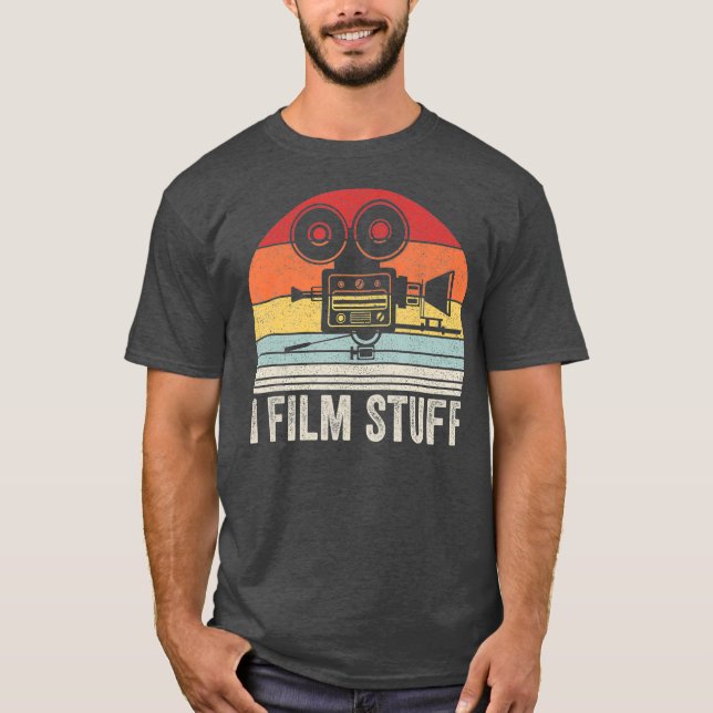 Vintage Retro I Film Stuff Shirt Filmmaker Gift (Front)