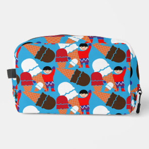 Vintage Retro Ice Cream Art Dopp Kit