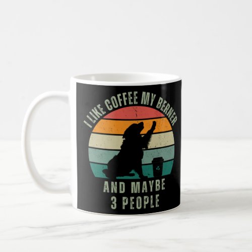 Vintage Retro Idea Bernese Mountain Dog Owner  Quo Coffee Mug