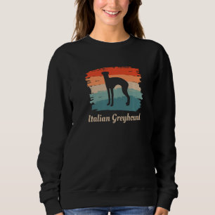 Vintage Retro Italian Greyhound Dog Lover Premium Sweatshirt