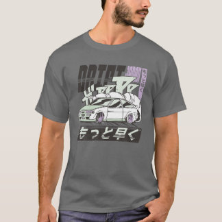 Vintage Retro Japanese Anime Drift Car Racing 90'S T-Shirt