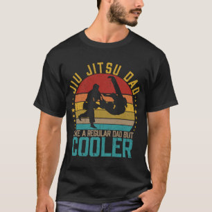 Vintage Retro Jiu Jitsu Dad Like A Regular Dad But T-Shirt