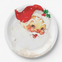 Vintage Retro Jolly Old Santa Claus Christmas