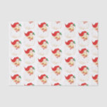 Vintage Retro Jolly Old Santa Claus Christmas Tissue Paper<br><div class="desc">Tissue paper with a vintage image of a retro santa claus face. Happy and jolly with round rosy cheeks.</div>