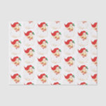 Vintage Retro Jolly Old Santa Claus Christmas Tissue Paper<br><div class="desc">Tissue paper with a vintage image of a retro santa claus face. Happy and jolly with round rosy cheeks.</div>