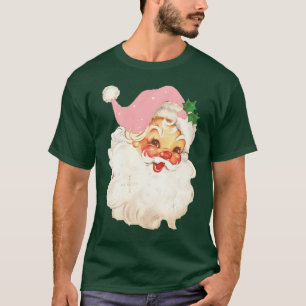 Vintage Retro Jolly Santa Claus Christmas T-Shirt