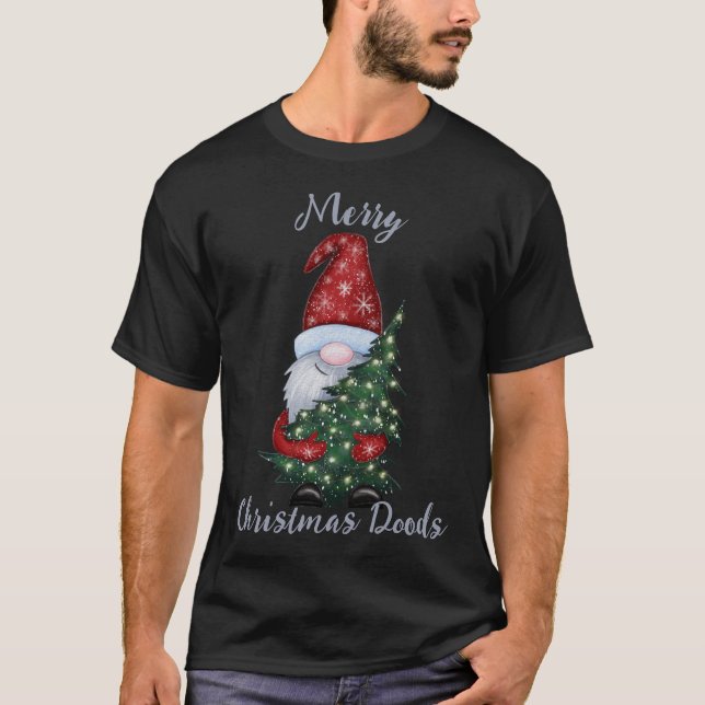 Vintage Retro Jolly Santa Claus Christmas T-Shirt (Front)
