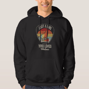 Vintage Retro Just A Girl Who Loves Wolves Wolf G Hoodie
