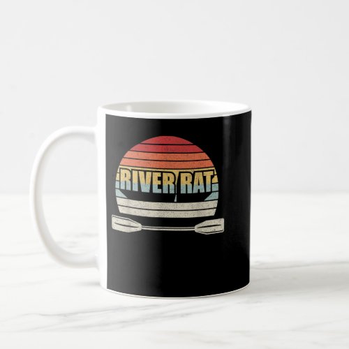 Vintage Retro Kayaking And Canoeing River Rat Coffee Mug