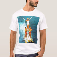 Vintage Retro Kitsch Women Dells Water Skiers