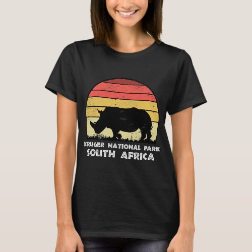 Vintage Retro Kruger National Park T_Shirt