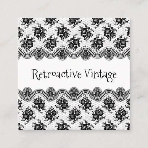Vintage Retro Lace Designer Business Cards
