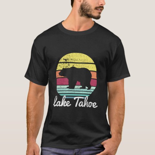 Vintage Retro Lake Tahoe California Usa Bear Hoodi T_Shirt