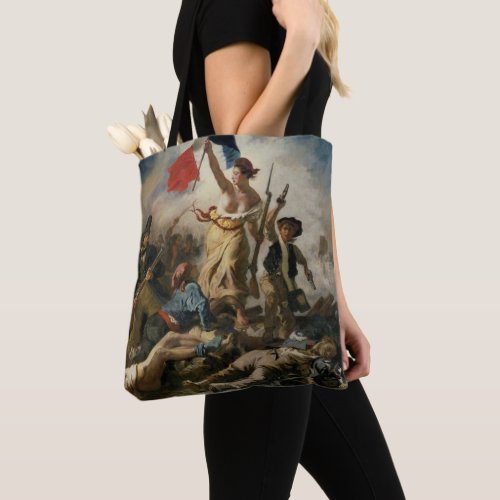 Vintage Retro Liberty Leading the People Tote Bag