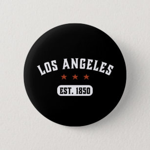 Vintage Retro Los Angeles California USA City Button