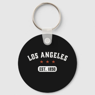 Vintage Retro Los Angeles California USA City Keychain