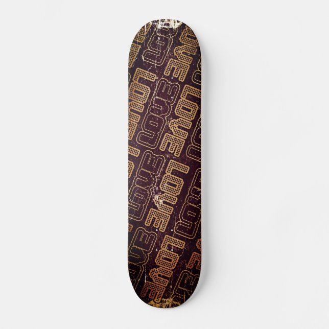 Vintage Retro Love - Skateboard Deck (Front)