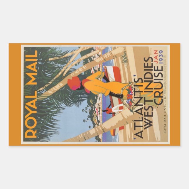 Vintage retro Luggage sticker (Front)