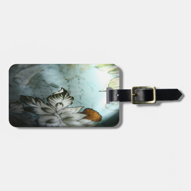 Vintage retro luggage tag (Front Horizontal)