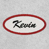 Vintage Retro Mechanic Name Template Patch (Front)