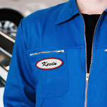 Vintage Retro Mechanic Name Template Patch<br><div class="desc">A 50s style patch with your name on it.</div>